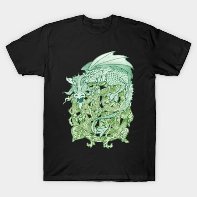 Green Dragon T-Shirt by MichaelaGrove